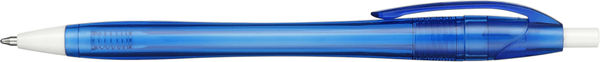 Am image of a Custom Recycled PET Cougar Ballpoint Pen in Blue!