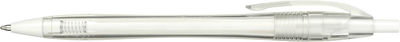 Am image of a Custom Recycled PET Cougar Ballpoint Pen in Clear!