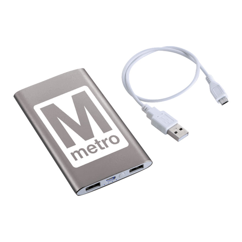 Sleek Aluminum 4000 mAh Power Bank