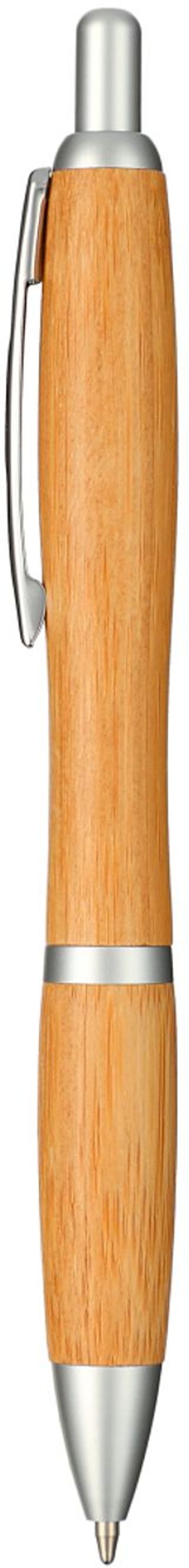 Am image of a Custom Bamboo Nash Ballpoint Pen in Natural!