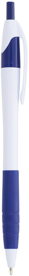 Am image of a Custom Cougar Rubber Grip Ballpoint Pen in Wblue!