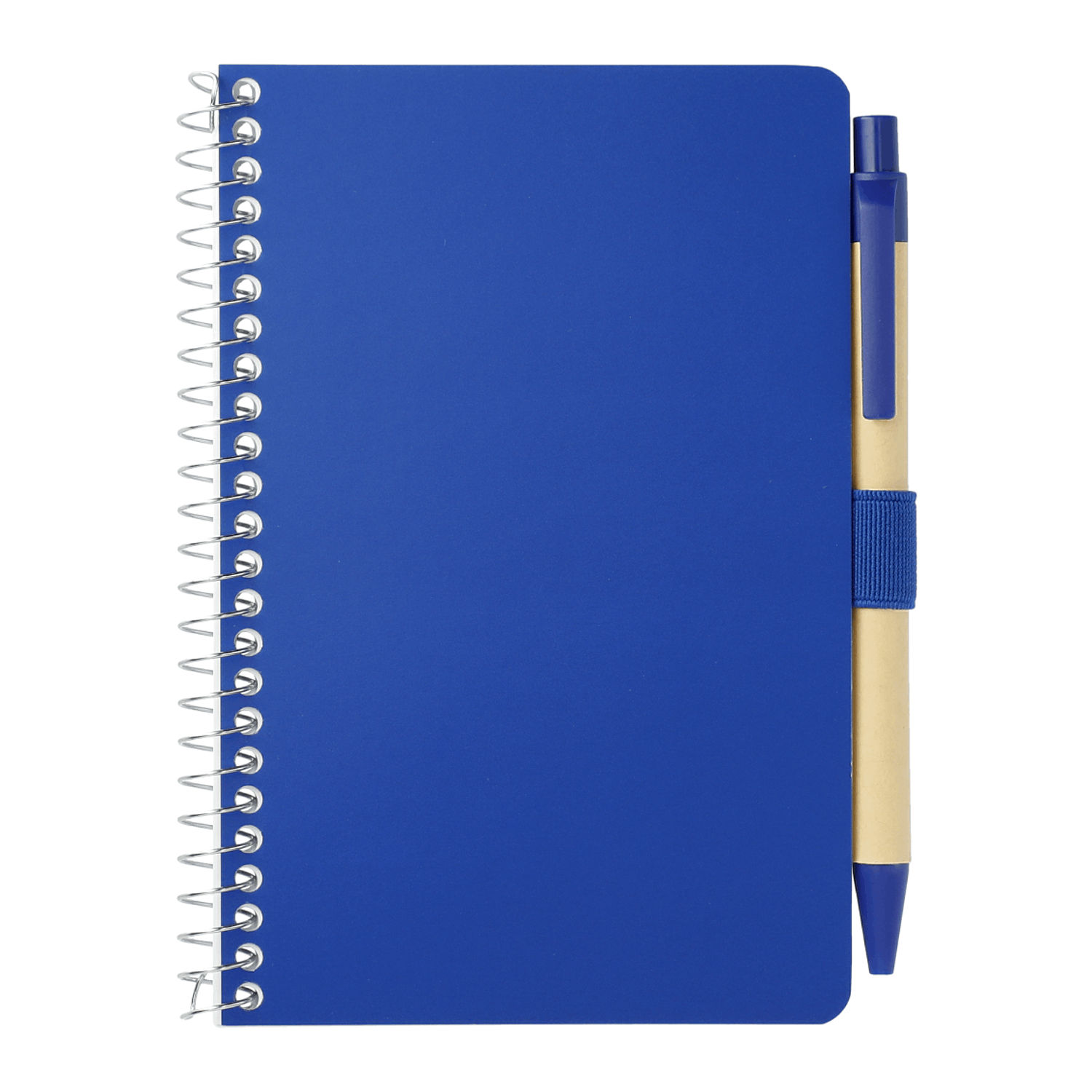 4" x 6" FSC® Mix Pocket Spiral Notebook with Pen in Blue