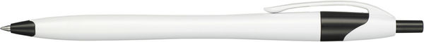 Am image of a Custom Cougar Gel Pen in White w/ Black Trim!