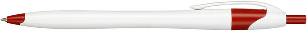 Am image of a Custom Cougar Gel Pen in White w/ Red Trim!