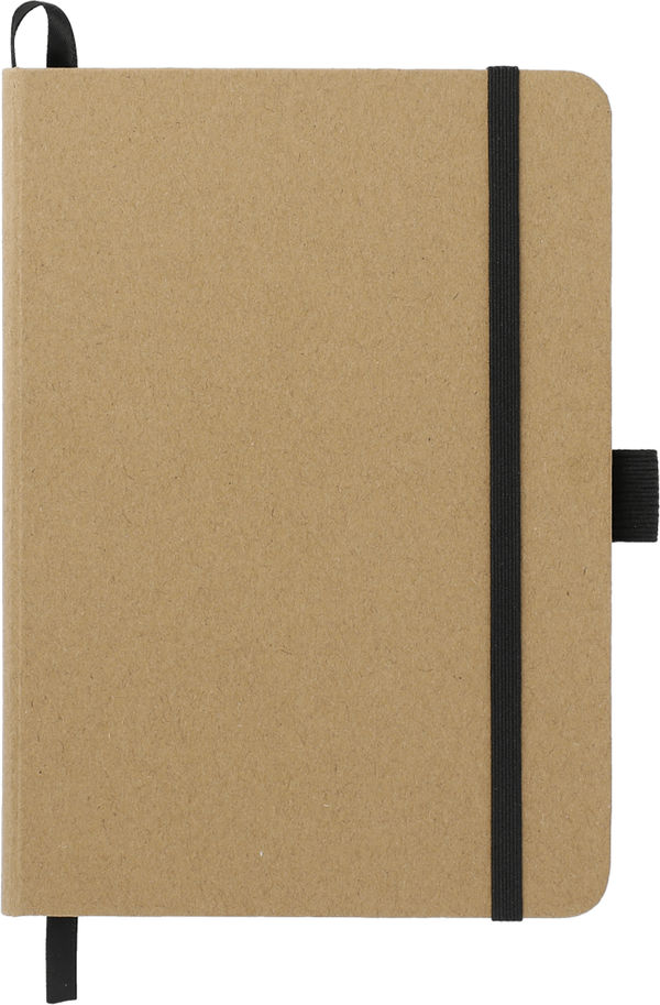 Am image of a Custom 5in x 7in FSC Mix Bound Notebook in Black!