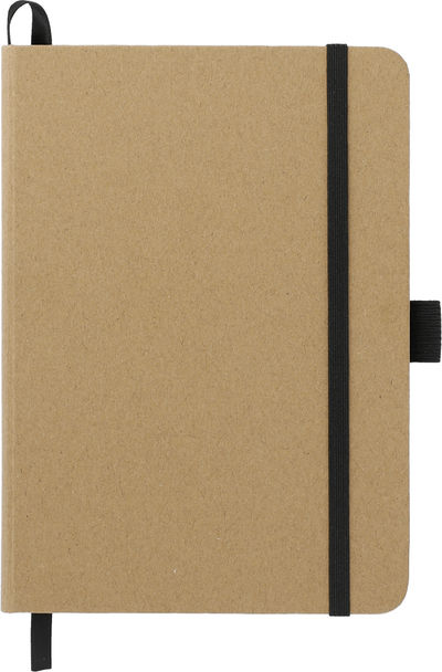 Am image of a Custom 5in x 7in FSC Mix Bound Notebook in Black!