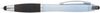 Am image of a Custom Nash RPET Gel Stylus Pen in Black!