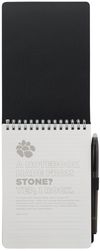 An image of a Custom 5” x 7” Mineral Stone Field Reporter Notebook with Pen!