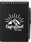 An image of a Custom 5” x 7” Mineral Stone Field Reporter Notebook with Pen!
