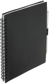 An image of a Custom 5.5” x 7” FSC Recycled Spiral Notebook with RPET Pen!