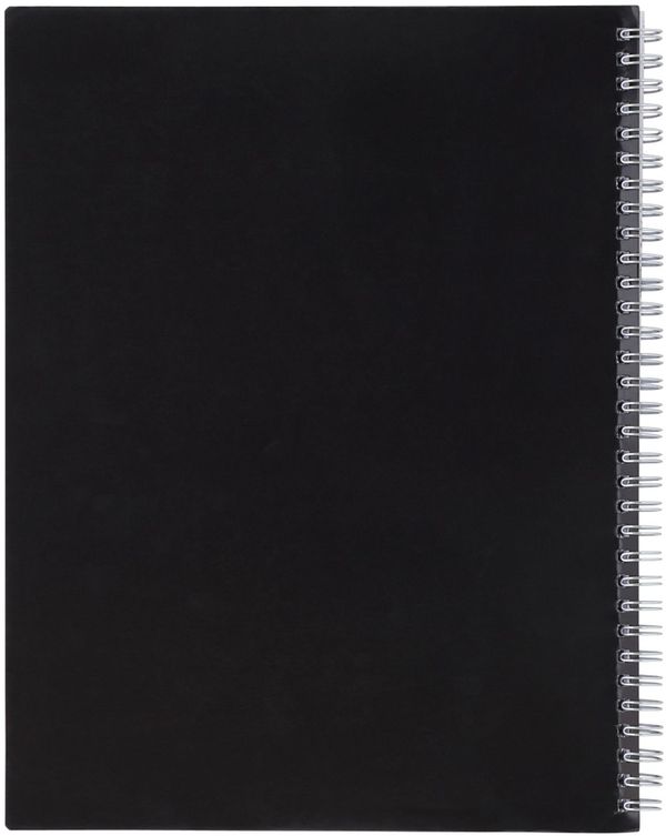 Am image of a Custom 8.5 x 11 in FSC Mix Remark 1 Subject Notebook in Black!