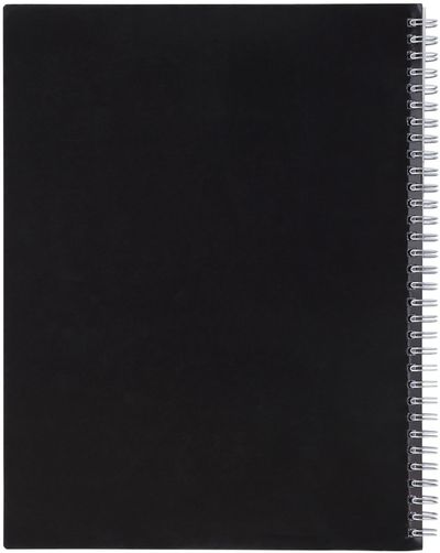 Am image of a Custom 8.5 x 11 in FSC Mix Remark 1 Subject Notebook in Black!
