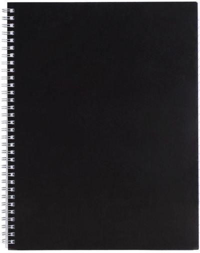 Am image of a Custom 8.5 x 11 in FSC Mix Remark 1 Subject Notebook in Black!