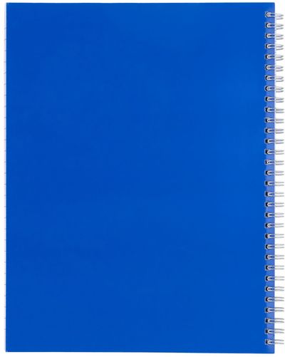 Am image of a Custom 8.5 x 11 in FSC Mix Remark 1 Subject Notebook in Blue!