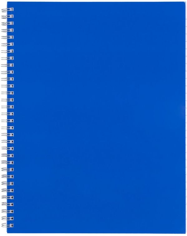 Am image of a Custom 8.5 x 11 in FSC Mix Remark 1 Subject Notebook in Blue!