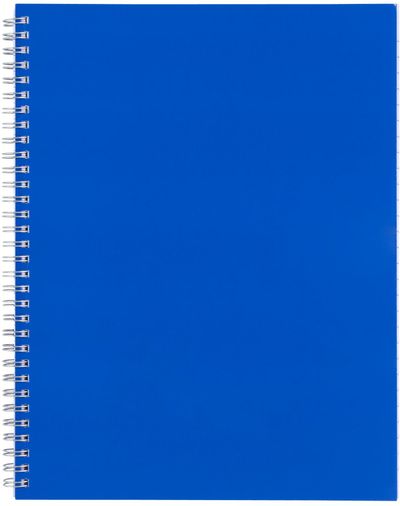 Am image of a Custom 8.5 x 11 in FSC Mix Remark 1 Subject Notebook in Blue!