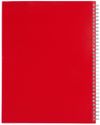Am image of a Custom 8.5 x 11 in FSC Mix Remark 1 Subject Notebook in Red!