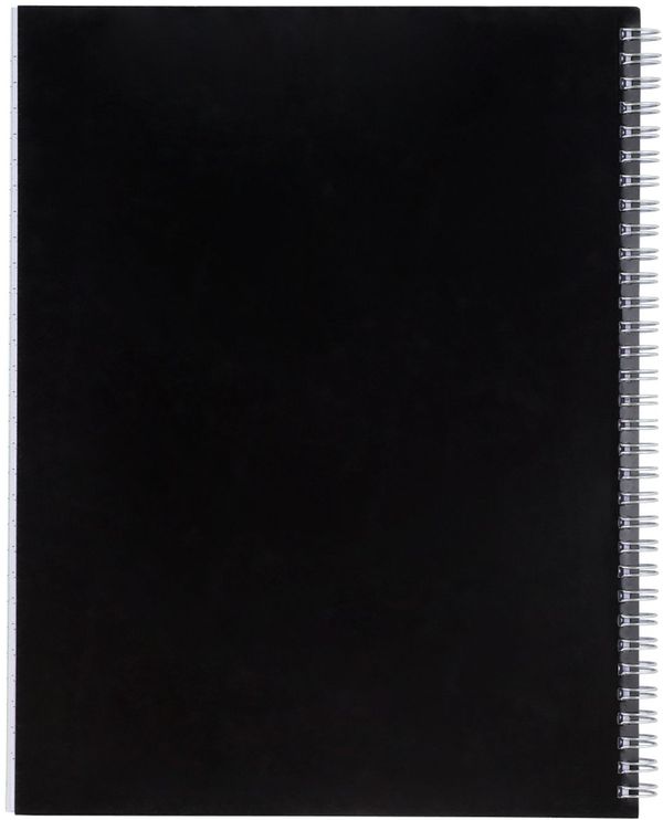 Am image of a Custom 8.5 x 11 Remark FSC Recycled 5 subject Notebook in Black!