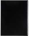 Am image of a Custom 8.5 x 11 Remark FSC Recycled 5 subject Notebook in Black!