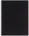 Am image of a Custom 8.5 x 11 Remark FSC Recycled 5 subject Notebook in Black!