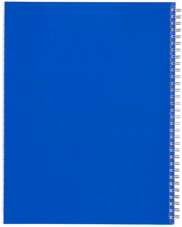 Am image of a Custom 8.5 x 11 Remark FSC Recycled 5 subject Notebook in Blue!