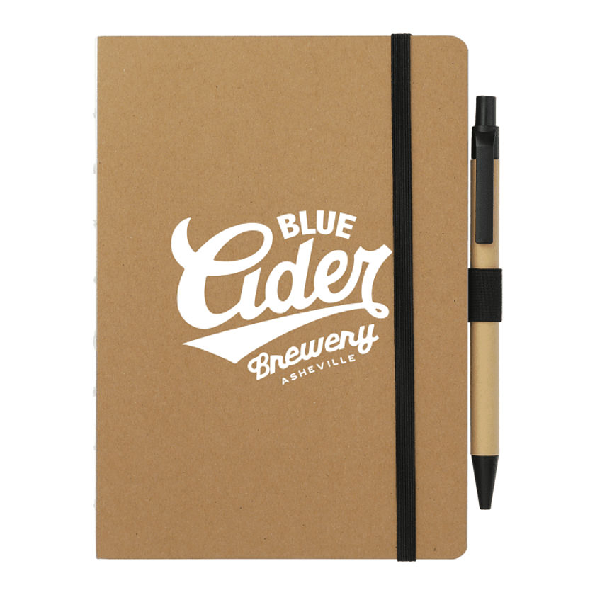 5" x 7" FSC Recycled Notebook and Pen Set