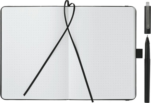 An image of a Custom 5in x 7in Bulleting Bound Notebook with Pen!