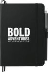 An image of a Custom 5in x 7in Bulleting Bound Notebook with Pen!