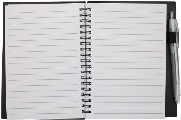 An image of a Custom 5 x 7 in FSC Recycled Star Spiral Notebook with Pen!