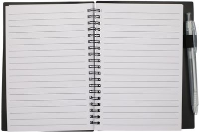 An image of a Custom 5 x 7 in FSC Recycled Star Spiral Notebook with Pen!
