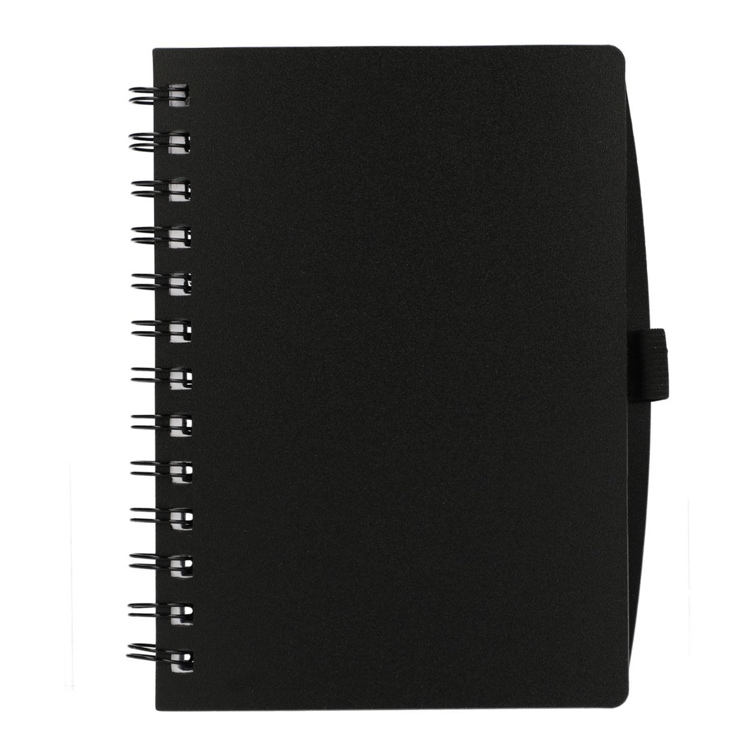 5.5 x 7 in FSC Recycled Coordinator Spiral Notebook in Black