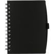 Am image of a Custom 5.5 x 7 in FSC Recycled Coordinator Spiral Notebook in Black!