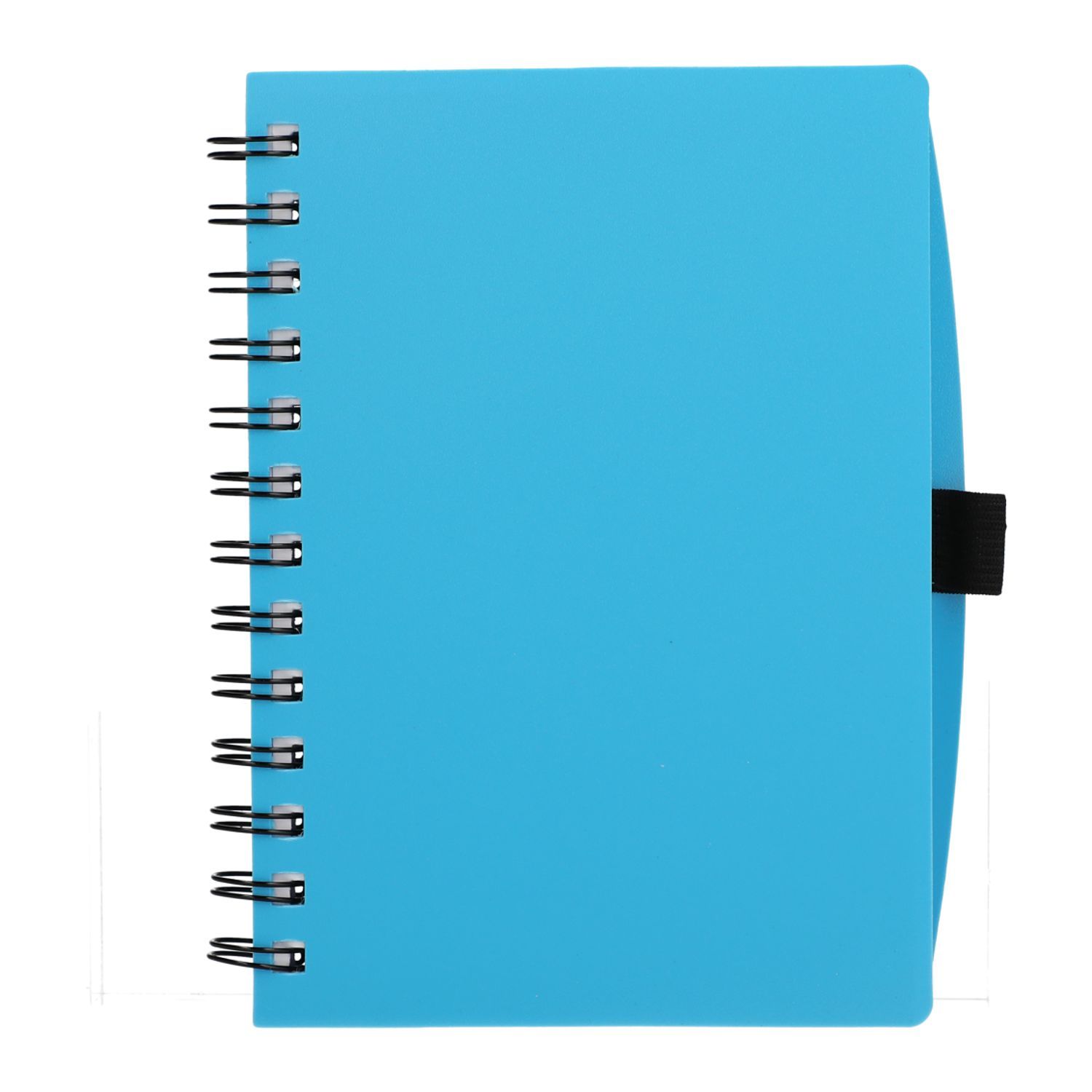 5.5 x 7 in FSC Recycled Coordinator Spiral Notebook in Translucent Blue