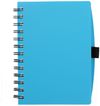 Am image of a Custom 5.5 x 7 in FSC Recycled Coordinator Spiral Notebook in Translucent Blue!