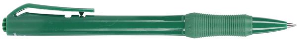 Am image of a Custom Slim Recycled ABS Gel Pen in Green!
