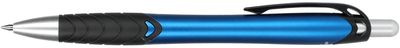 Am image of a Custom Incline Recycled ABS Gel Pen in Blue!