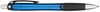 Am image of a Custom Incline Recycled ABS Gel Pen in Blue!