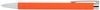 Am image of a Custom Maxi Recycled Aluminum Soft Touch Gel Pen in Orange!