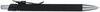 Am image of a Custom Metallic Recycled Aluminum Soft Touch Gel Pen in Black!