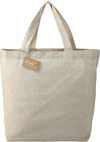 Am image of a Custom Recycled 5oz Cotton Twill Grocery Tote in Natural!