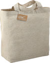 Am image of a Custom Recycled 5oz Cotton Twill Grocery Tote in Natural!