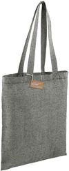 Am image of a Custom Recycled 5oz Cotton Twill Tote in Black!