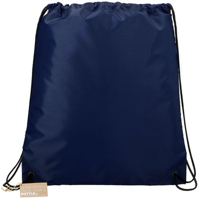 Am image of a Custom Oriole RPET Drawstring Bag in Navy!