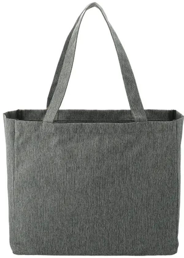 Am image of a Custom Vila Recycled All Purpose Tote in Graphite!