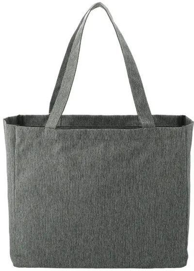 Am image of a Custom Vila Recycled All Purpose Tote in Graphite!