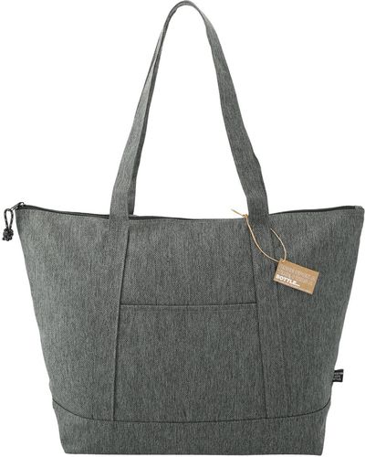Am image of a Custom Vila Recycled Boat Tote in Graphite!