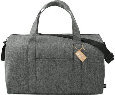 Am image of a Custom Vila Recycled Executive Duffel in Graphite!