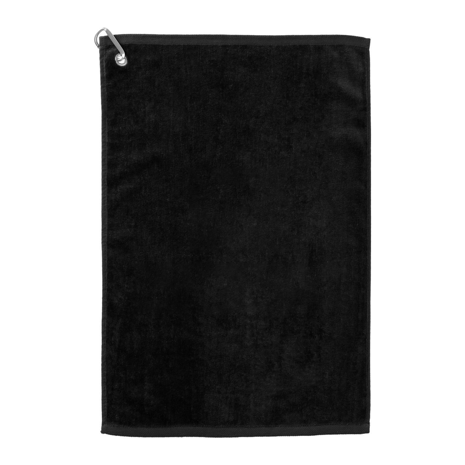 15" x 18" Terry Golf Towel in Black
