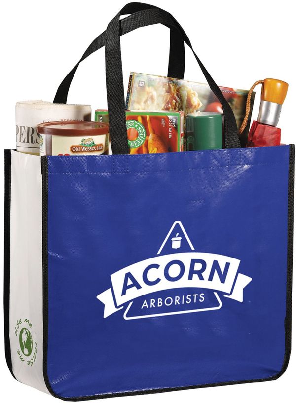 An image of a Custom Gloss Laminated Non Woven Shopper Tote!