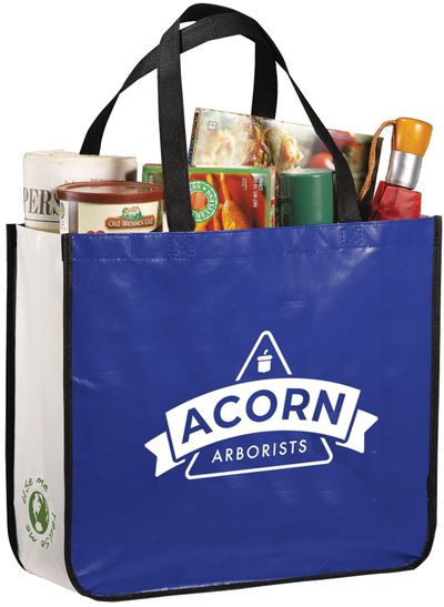 An image of a Custom Gloss Laminated Non Woven Shopper Tote!